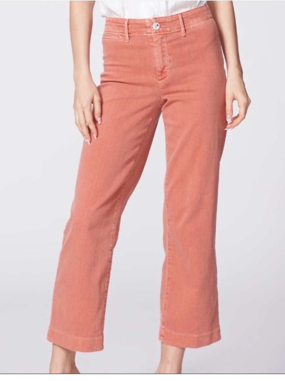 Paige Nellie Wide Leg Cropped Vintage Orange Poppy 30